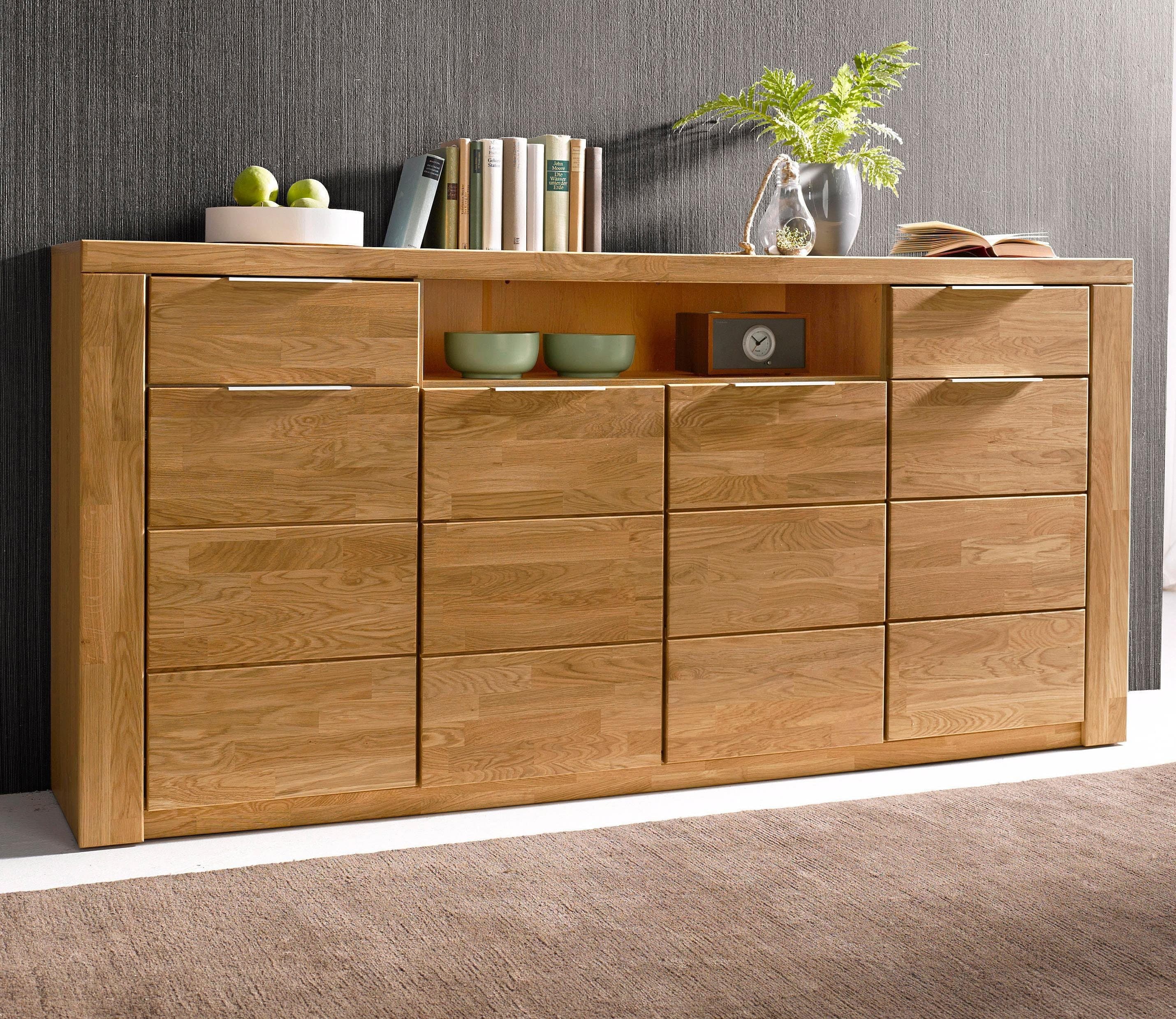 OTTO HOME Sideboard Zara Eiche Massivholz 4 Türen - Bild 2