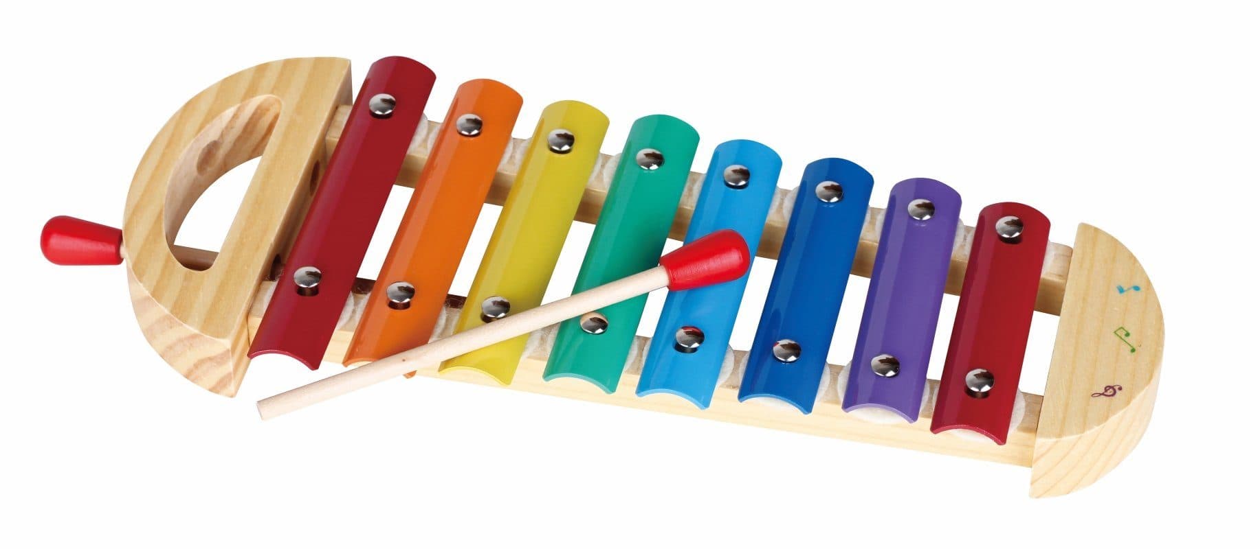 Lelin Holz-Xylophon mit Schlägeln Bunt