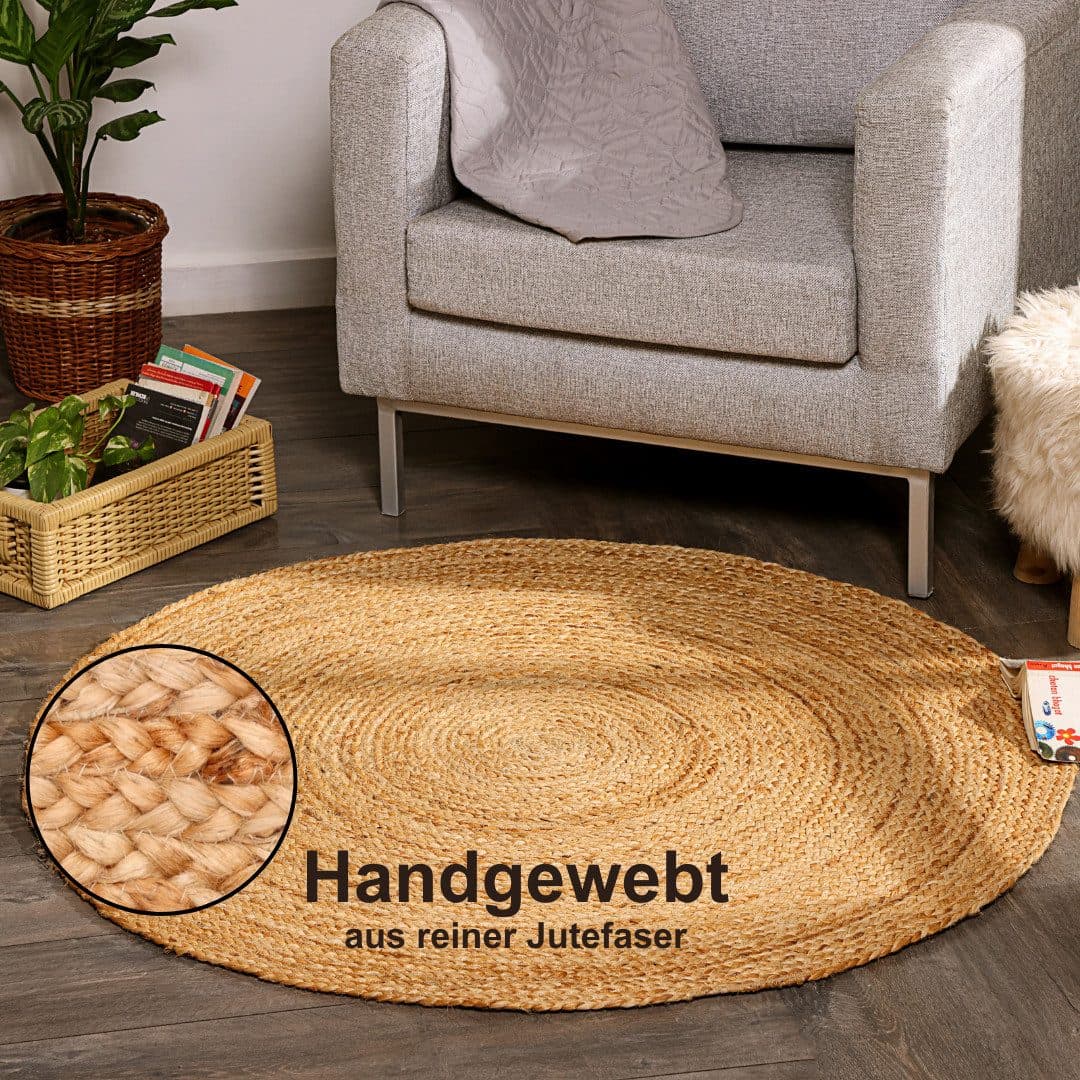 Myflair Teppich Lola Beige Jute Wendeteppich Boho-Style - Bild 2