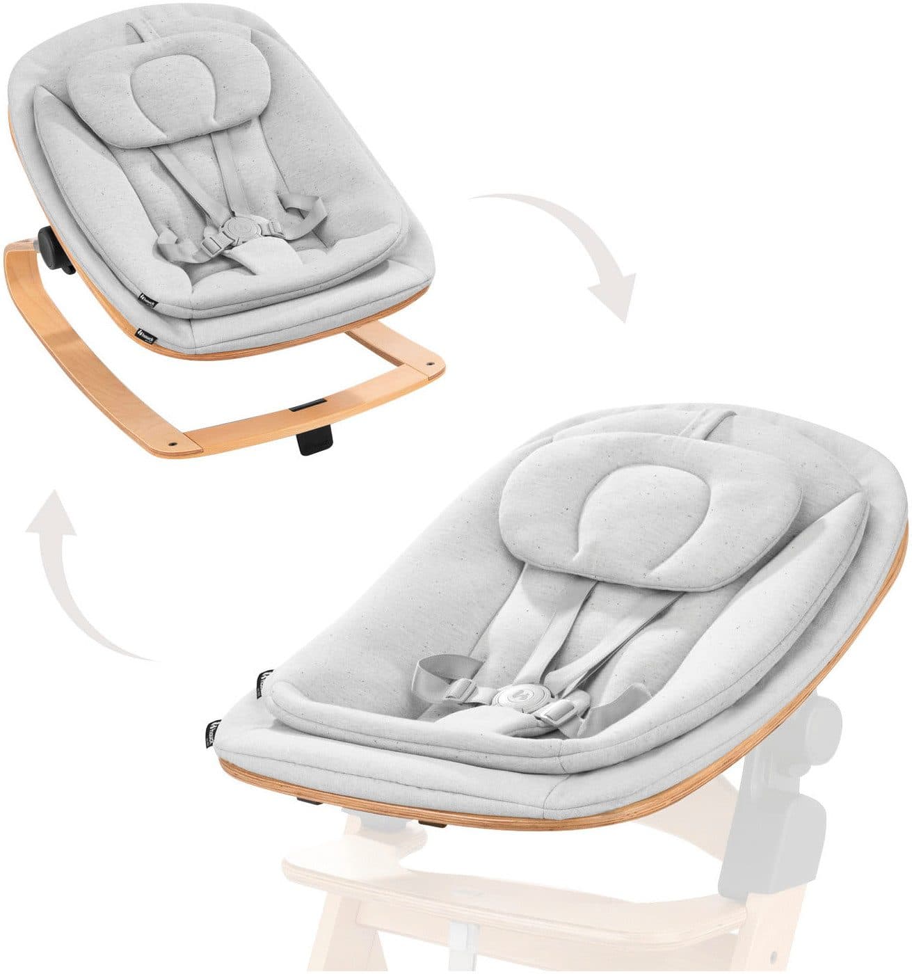 Hauck Hochstuhlaufsatz Eco Bouncer 3in1 Wippe inkl. Gestell & Adapter - Bild 2