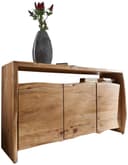 DELIFE Sideboard Live-Edge Akazie Natur 145 cm 3 Türen 1 Fach Bild 2