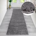 Bruno Banani Läufer Shaggy Soft Grau Kunstfaser Bild 2