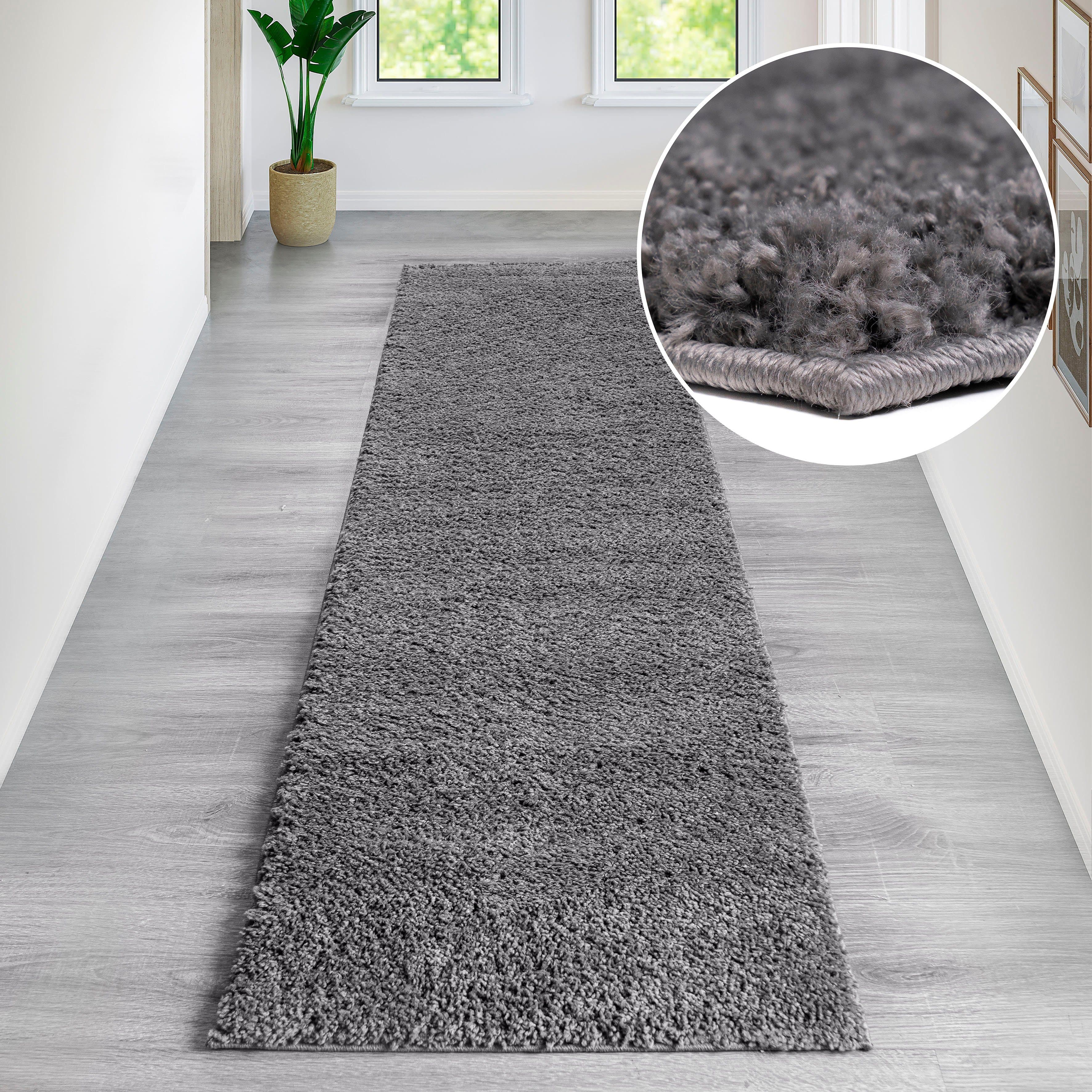 Bruno Banani Läufer Shaggy Soft Grau Kunstfaser - Bild 2