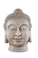 NEUSTEIN Buddhafigur XXL Buddha Kopf 50cm Figur Steinfigur Skulptur Grau Bild 2