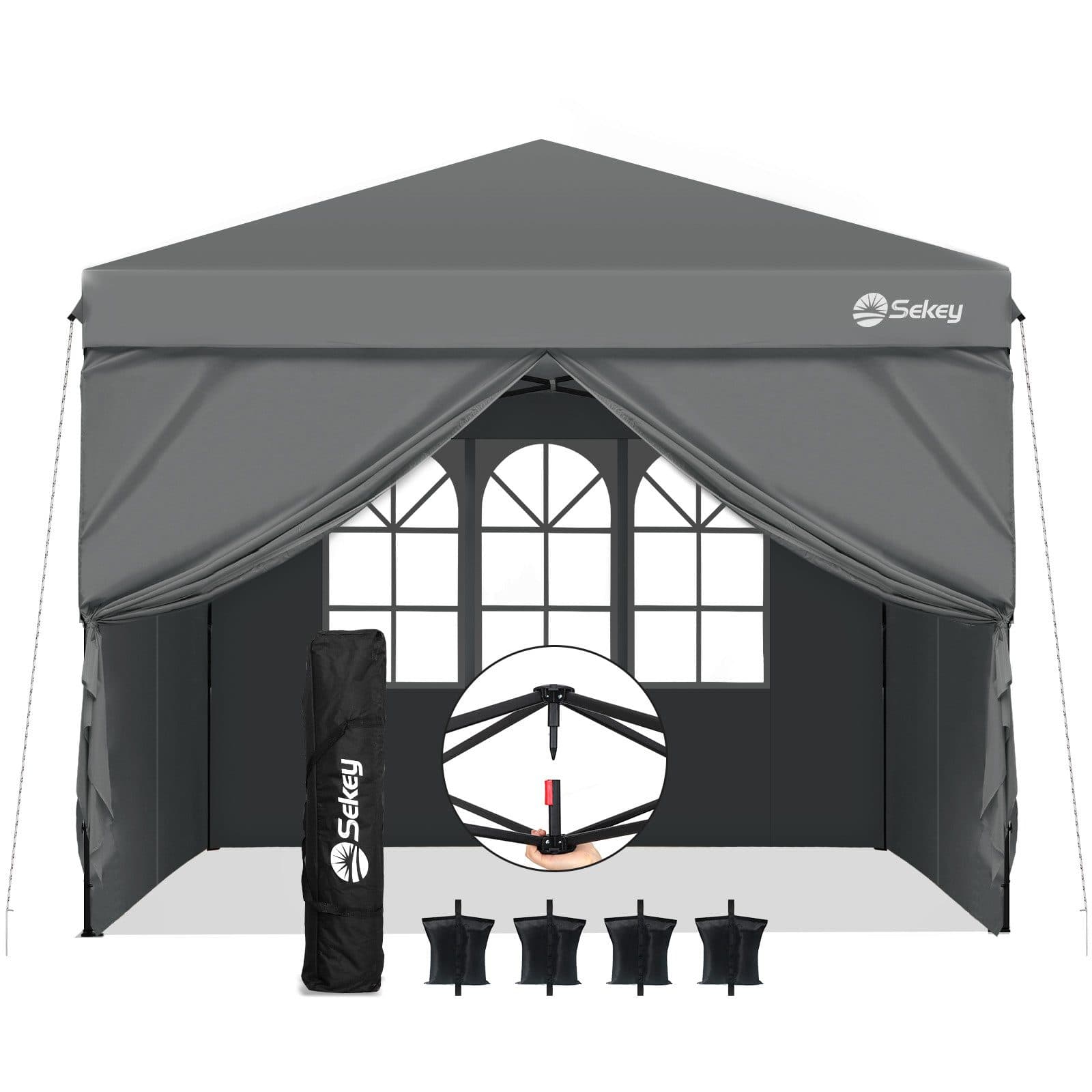 Sekey Faltpavillon 300x300 cm UV50+ Partyzelt - Bild 2