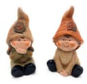 Dragimex Dekofigur Sitzende Herbstkinder Terrakotta 2er Set Bild 2