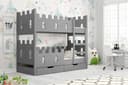 thematys Hochbett Schlossdesign mit Schubladen und Matratzen Bild 2