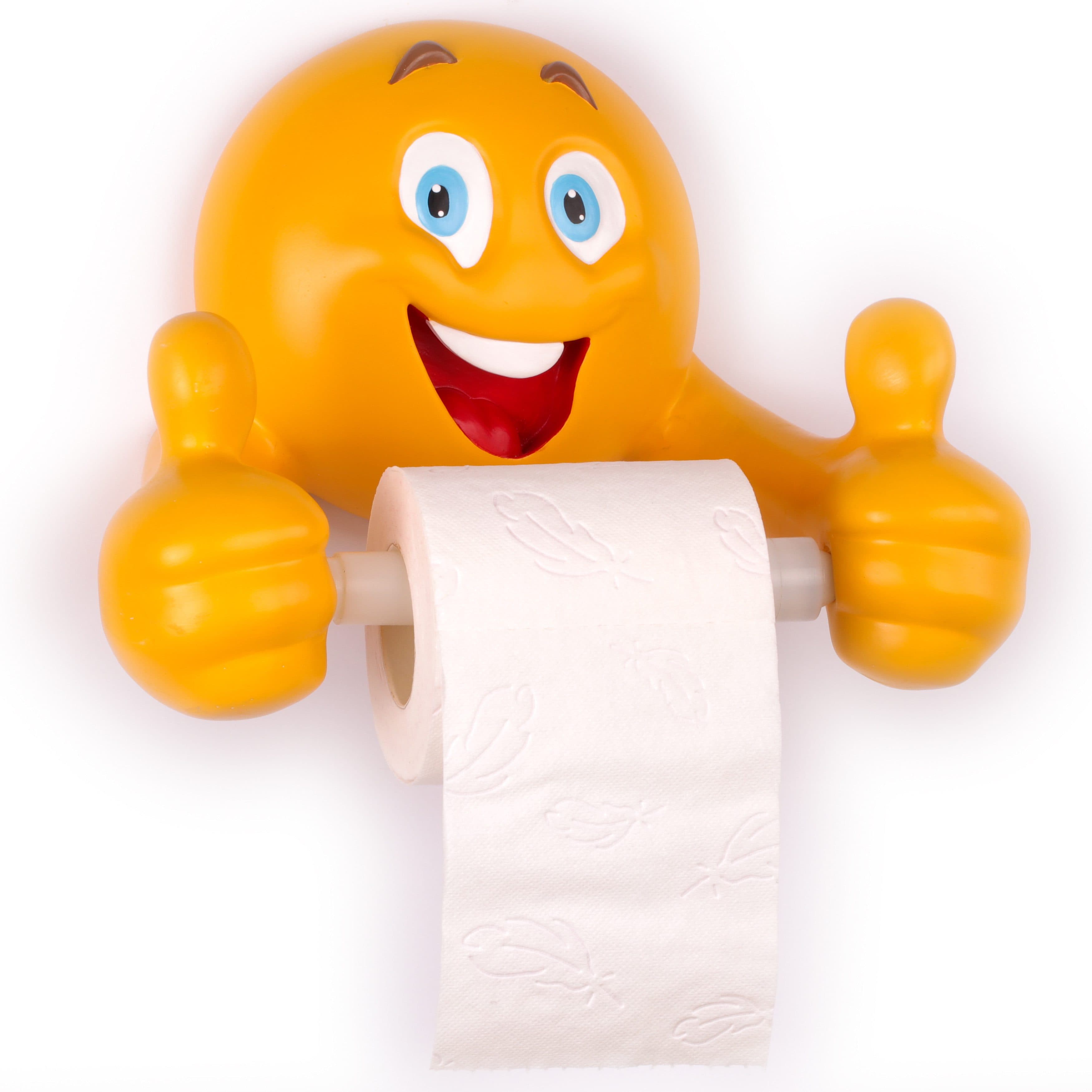 Caramel MEDIA Toilettenpapierhalter Smiley Gelb