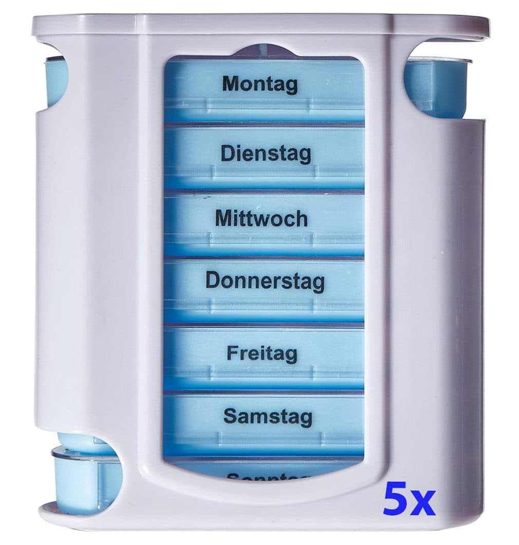 VABIONO Pillendose Wochendosierer 5 St. BPA-frei - Bild 2