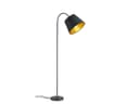 meineWunschleuchte Stehlampe Schwarz/Gold Flexarm E27 Bild 2