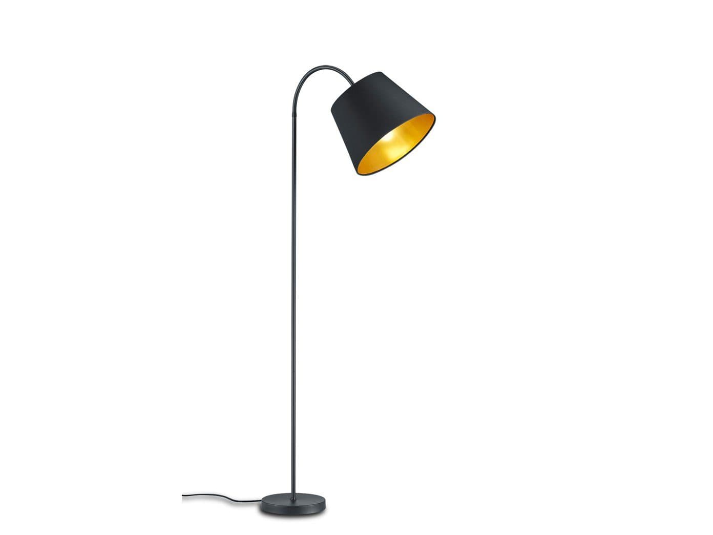 meineWunschleuchte Stehlampe Schwarz/Gold Flexarm E27 - Bild 2