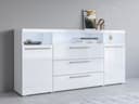 OTTO HOME Sideboard India Weiß 182cm Modern 2Türen 3Schubladen Bild 2