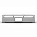 blumfeldt Lowboard Elgin Weiß mit LED-Beleuchtung und 3 Schubladen Bild 2