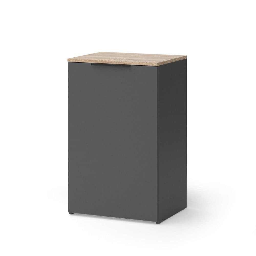 Vicco Kommode Wido Anthrazit/Sonoma 50 x 80 cm mit Regal - Bild 2