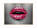 JUSTGOODMOOD Poster Premium Louis Vuitton Lippen Ohne Rahmen Bild 2