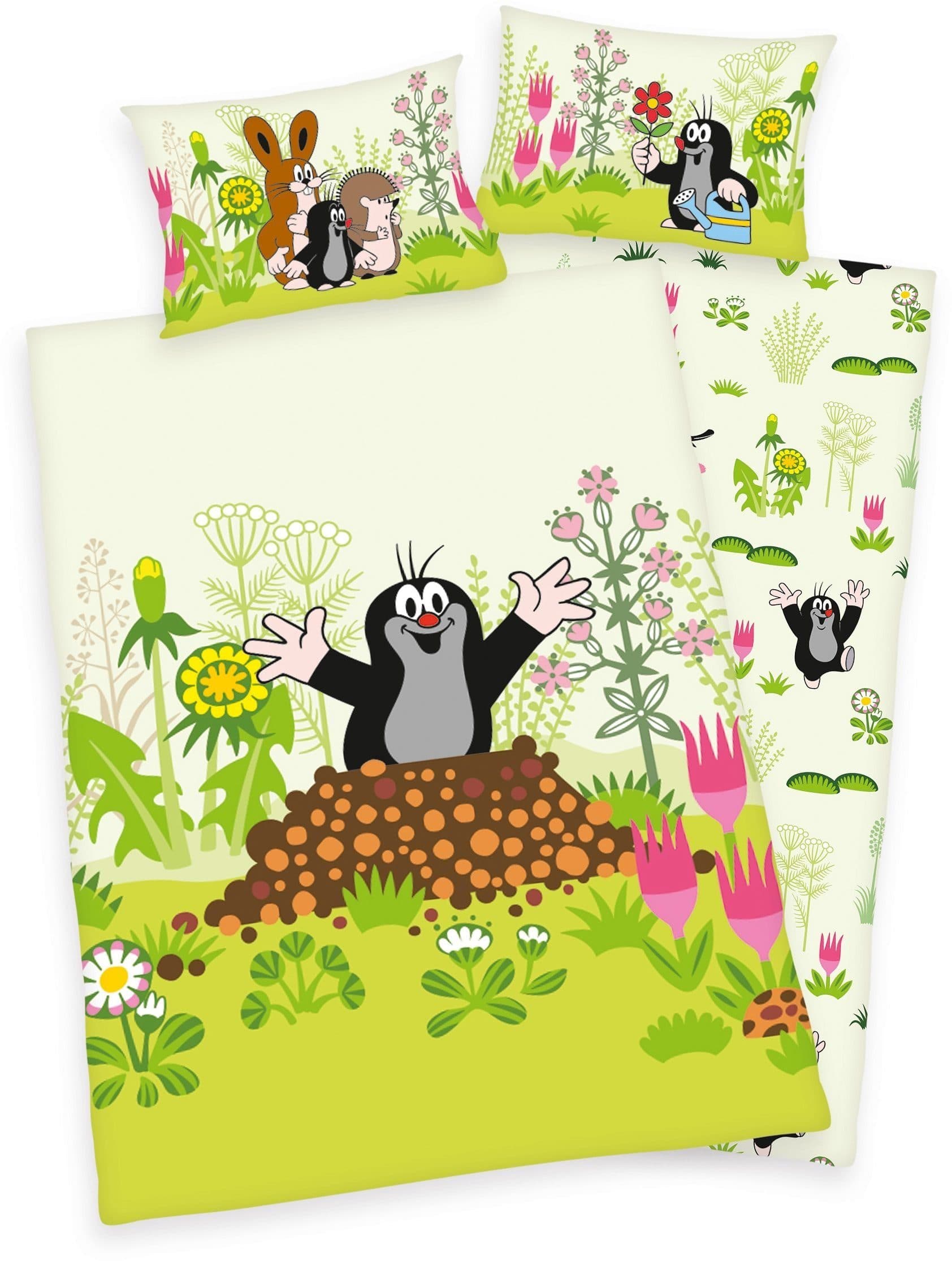 Kinderbettwäsche Der kleine Maulwurf Grün Flanell - Bild 2