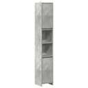vidaXL Badezimmerschrank Betongrau Holzwerkstoff 2 Türen 1 Schublade Bild 2