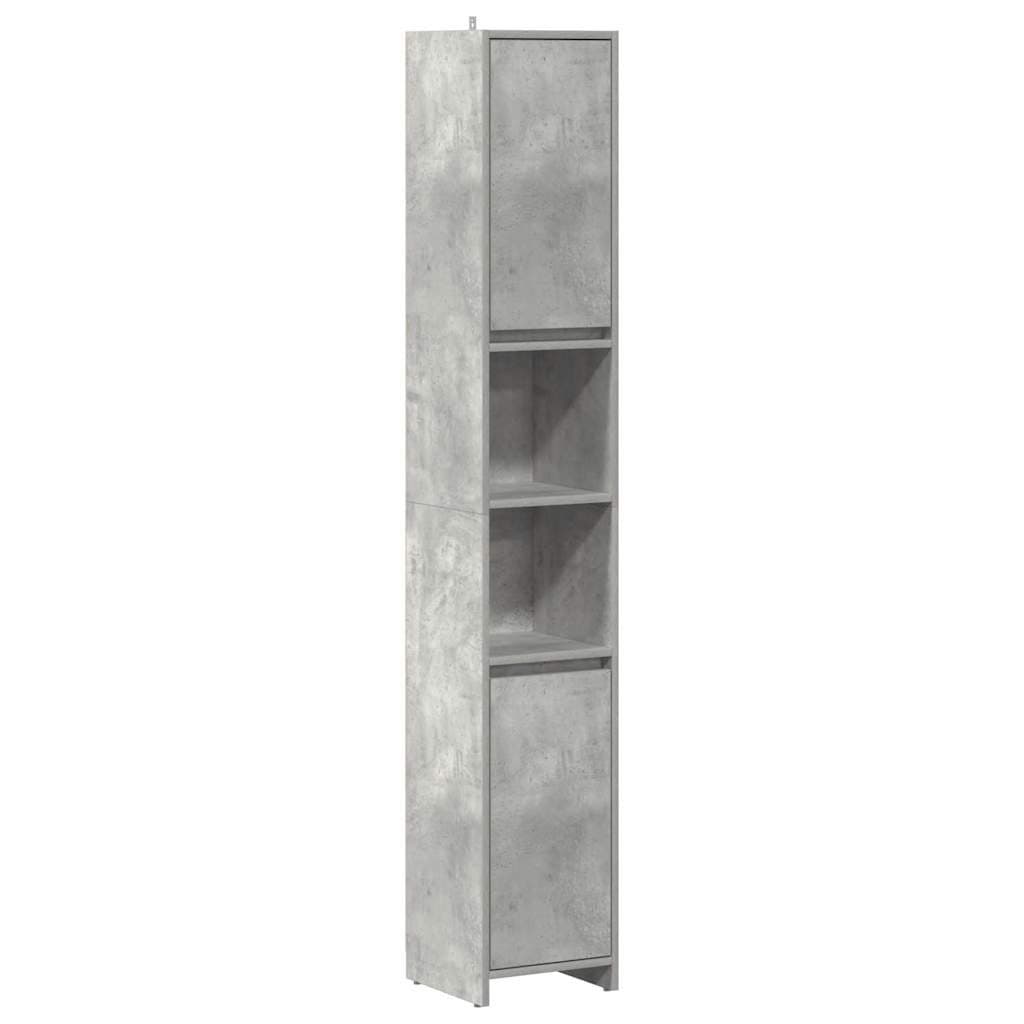 vidaXL Badezimmerschrank Betongrau Holzwerkstoff 2 Türen 1 Schublade - Bild 2