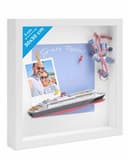 PHOTOLINI Bilderrahmen 3D-Objektrahmen Weiß 30x30 cm mit Passepartout Bild 2