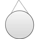 Meinposten Wandspiegel Rund 30 cm Metall Schwarz Glas Schminkspiegel Dekospiegel Bild 2