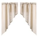 Joyswahl Scheibengardine 2 St. Beige Mikrofaserqualität Bild 2