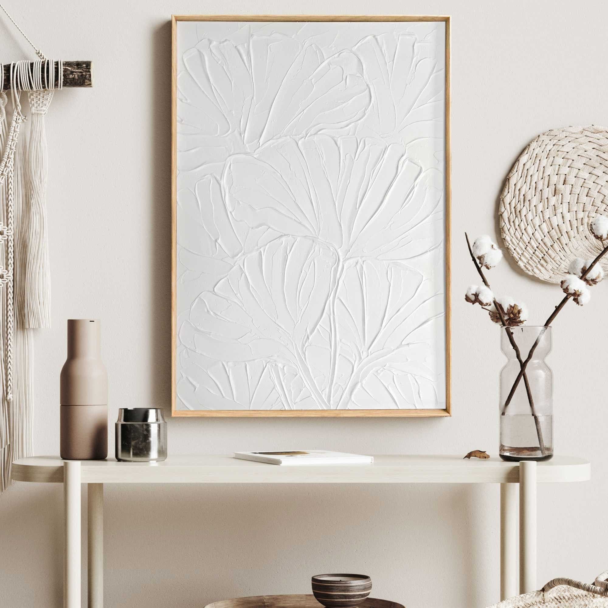 REINDERS Wandbild Flowers Weiß 3D Relief - Bild 2
