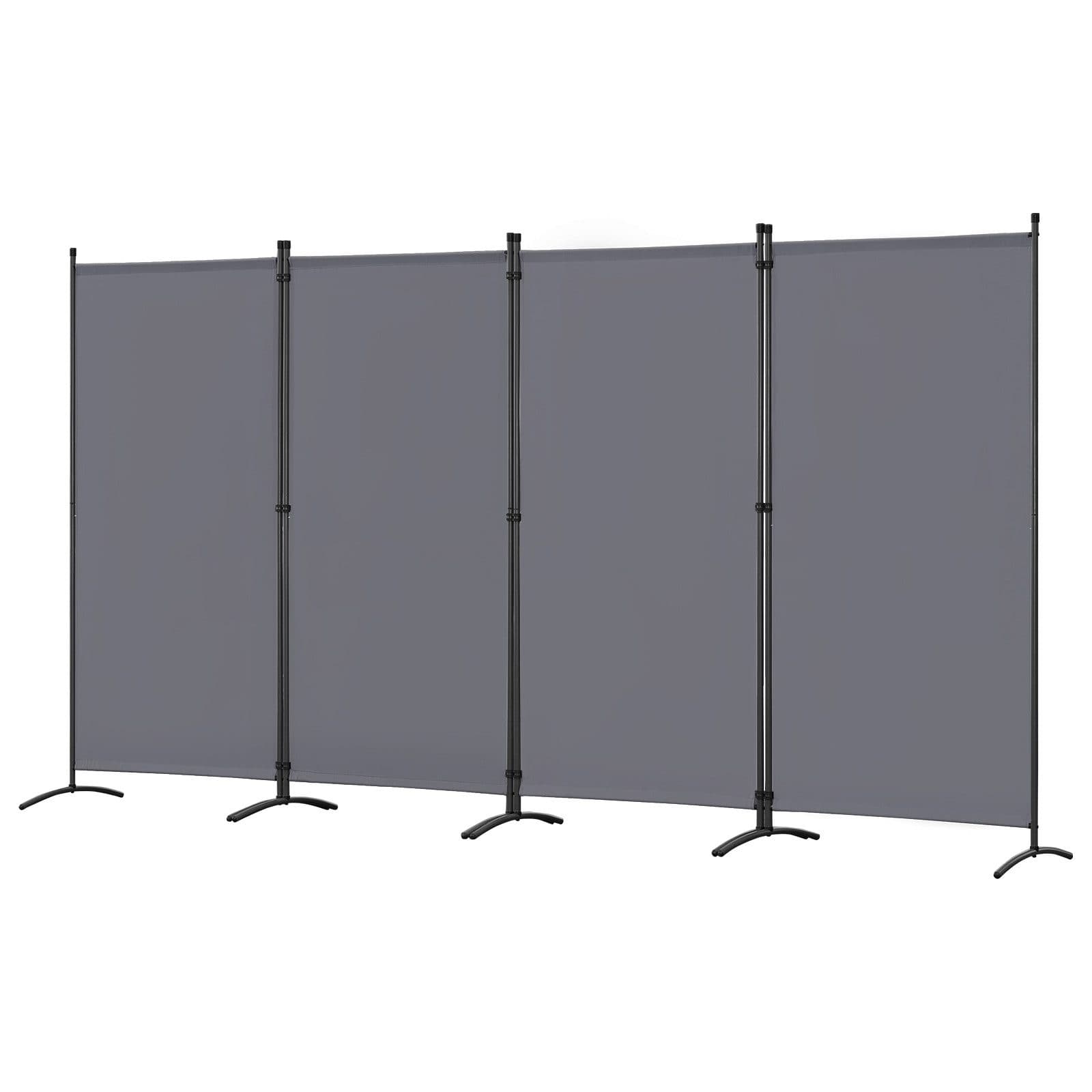 Angel Living Paravent 4-teilig Raumteiler Stahl Polyester - Bild 2