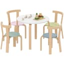 BlingBin Kindertisch 5-teiliges Holzset mit 4 Stühlen Bild 2
