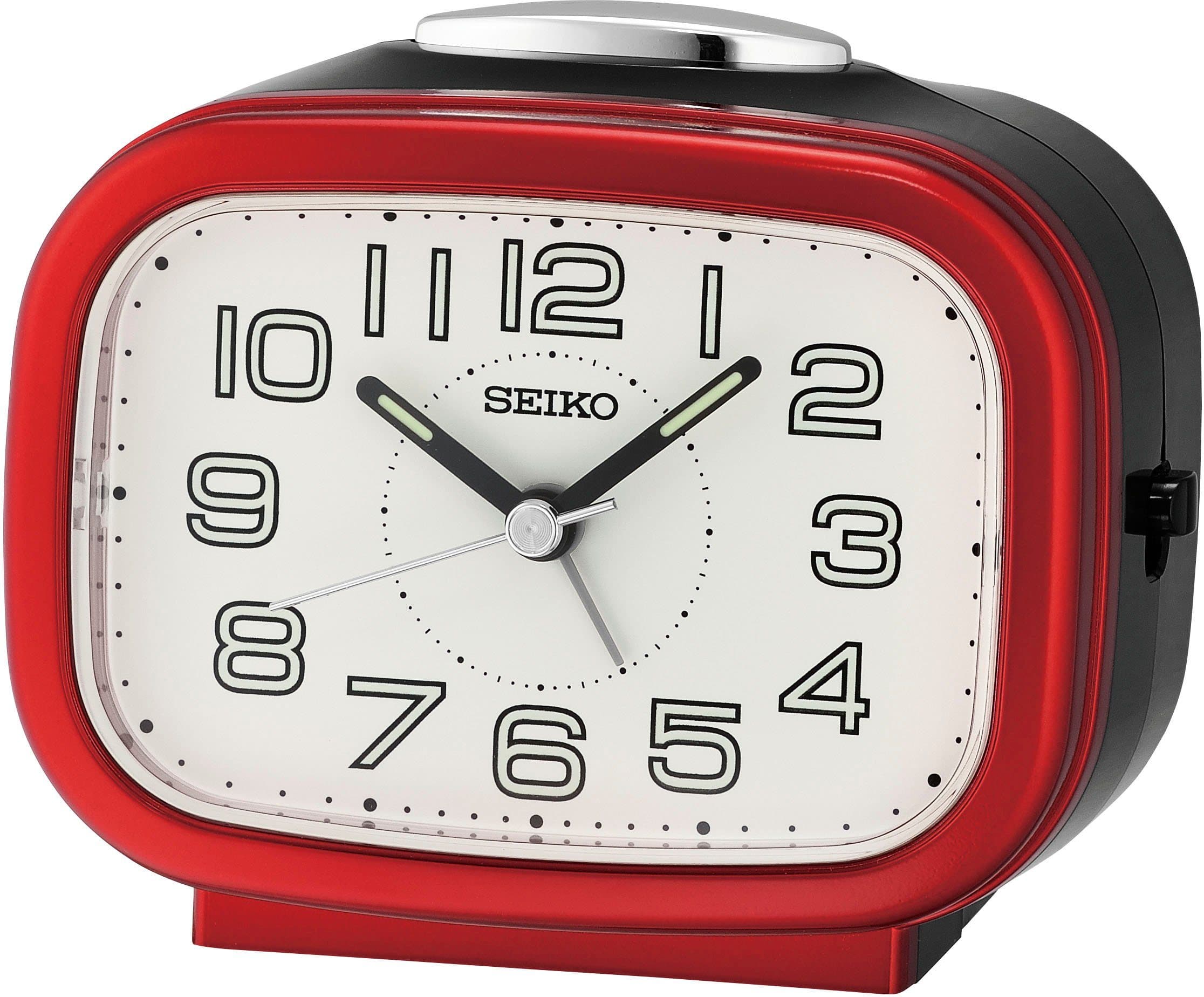 Seiko Quarzwecker QHK060R Schlafzimmer Leuchtzeiger Schlummerfunktion