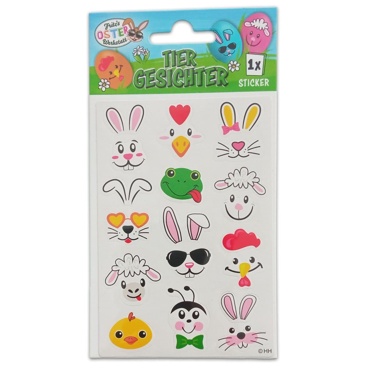 itenga Oster Sticker Tier Gesichter