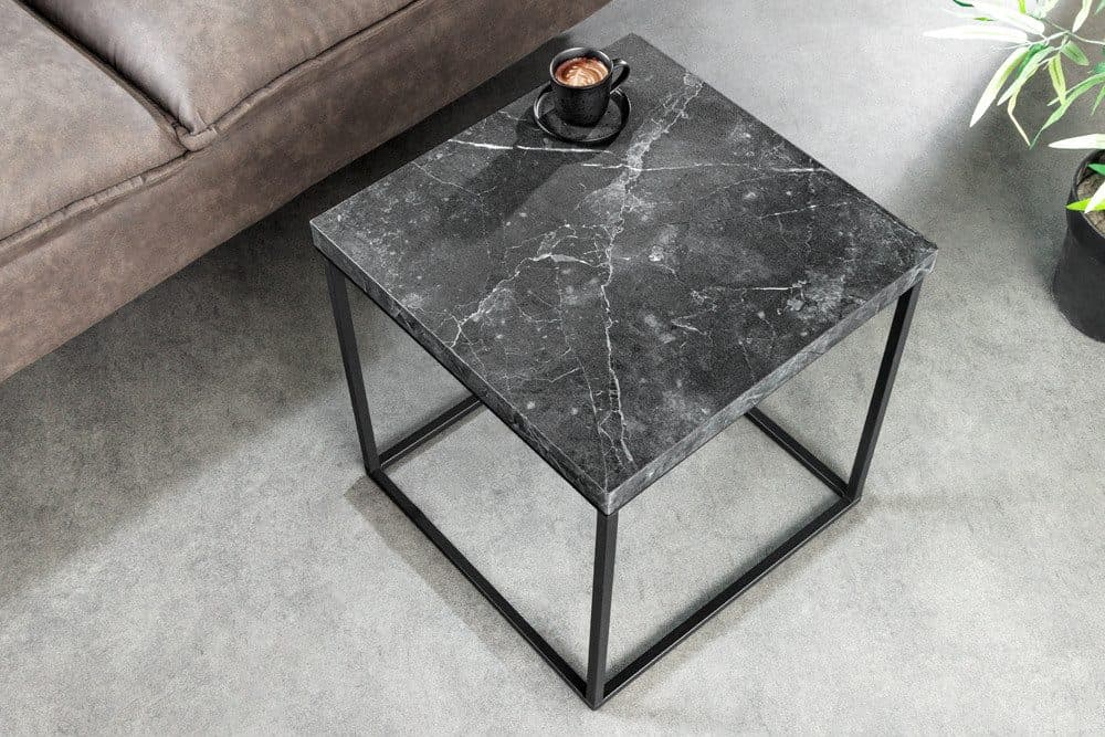 riess-ambiente Beistelltisch ARCHITECT Graphit Schwarz Marmor-Design - Bild 2