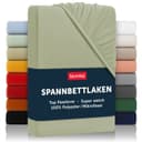 Blumtal Spannbettlaken Mikrofaser Grün Rundumgummizug Bild 2