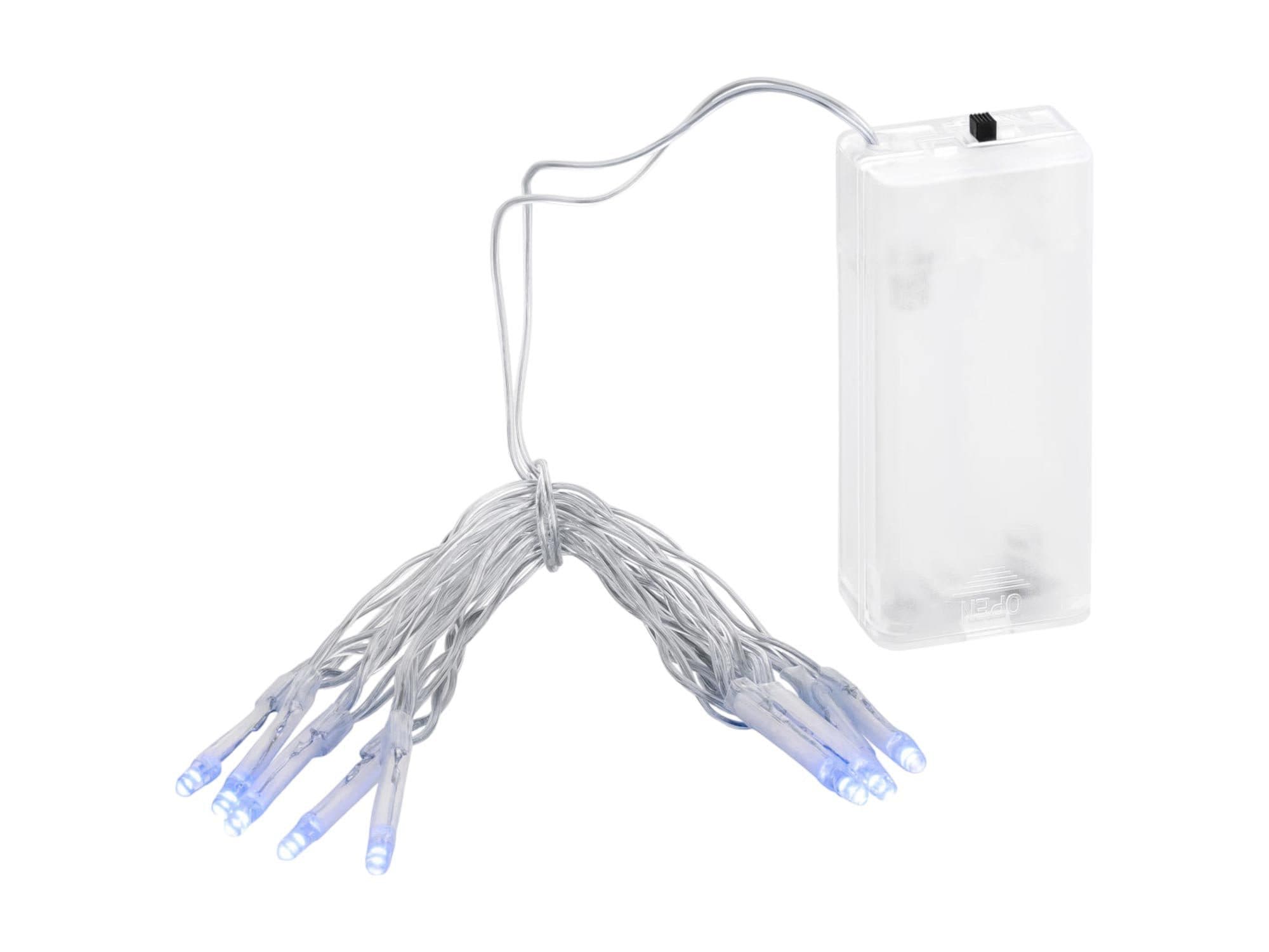 Linder Exclusiv LED-Lichterkette Batterie 10 LEDs kaltweiß transparent - Bild 2