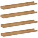 vidaXL Wandregal 4-tlg. Braun Holzwerkstoff Modern Bild 2