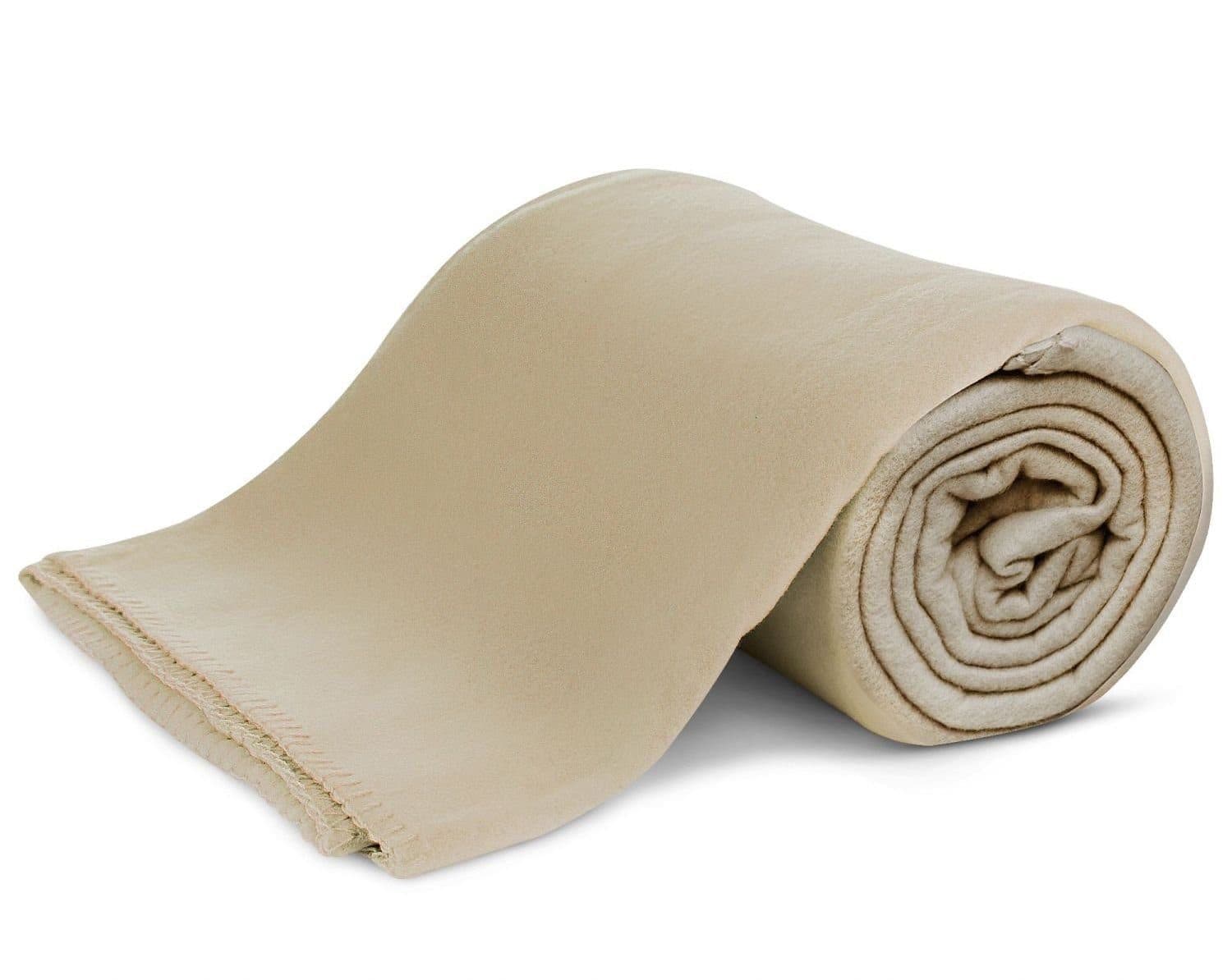 KiGATEX Wohndecke Polar-Fleece Beige Antipilling