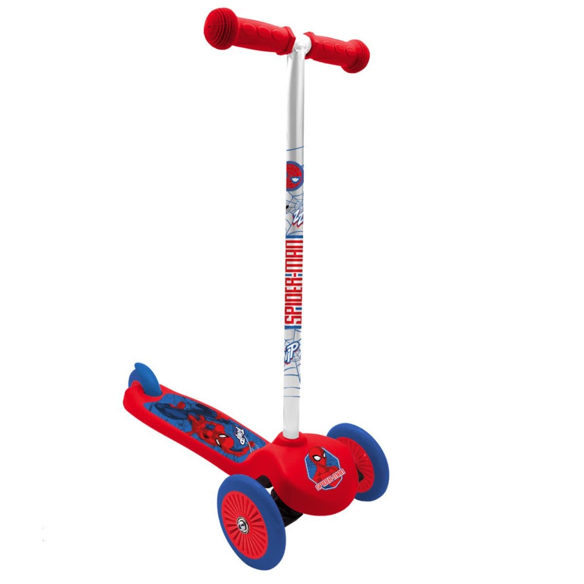 Seven Polska Dreirad Spiderman 3 Wheels Scooter Kinder Balance Roller Rot Blau - Bild 2