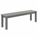 COSTWAY Gartenbank 140cm Grau HDPE wetterfest Bild 2