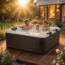 mSpa Whirlpool Frame Tribeca F-TR062W Outdoor-Whirlpool 6 Personen Holzoptik Bild 2