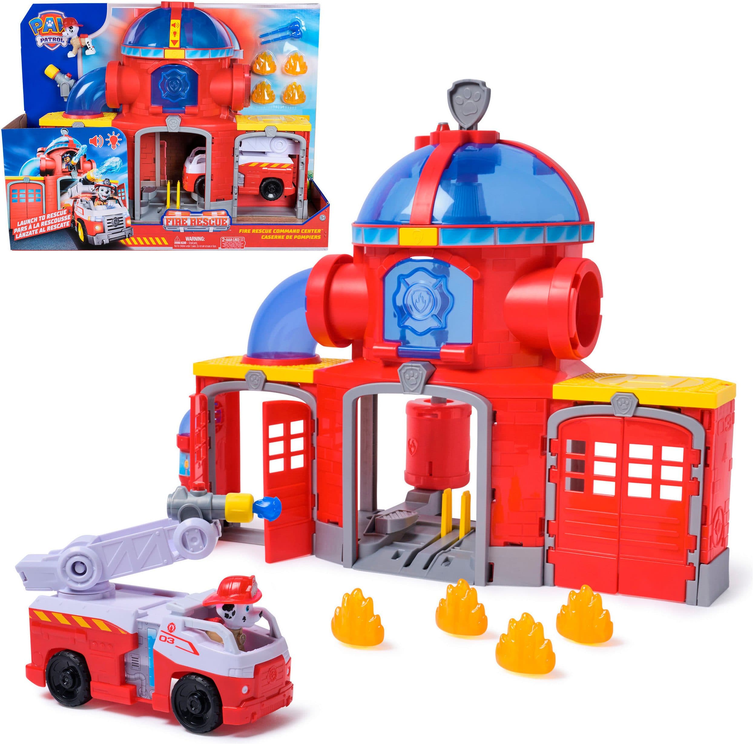 Spin Master PAW Patrol Fire Rescue Feuerwehr-Station mit Licht- und Soundeffekten - Bild 2