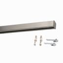Deco-Raum Gardinenschiene Innenlauf Square Aluminium Silber Bild 2
