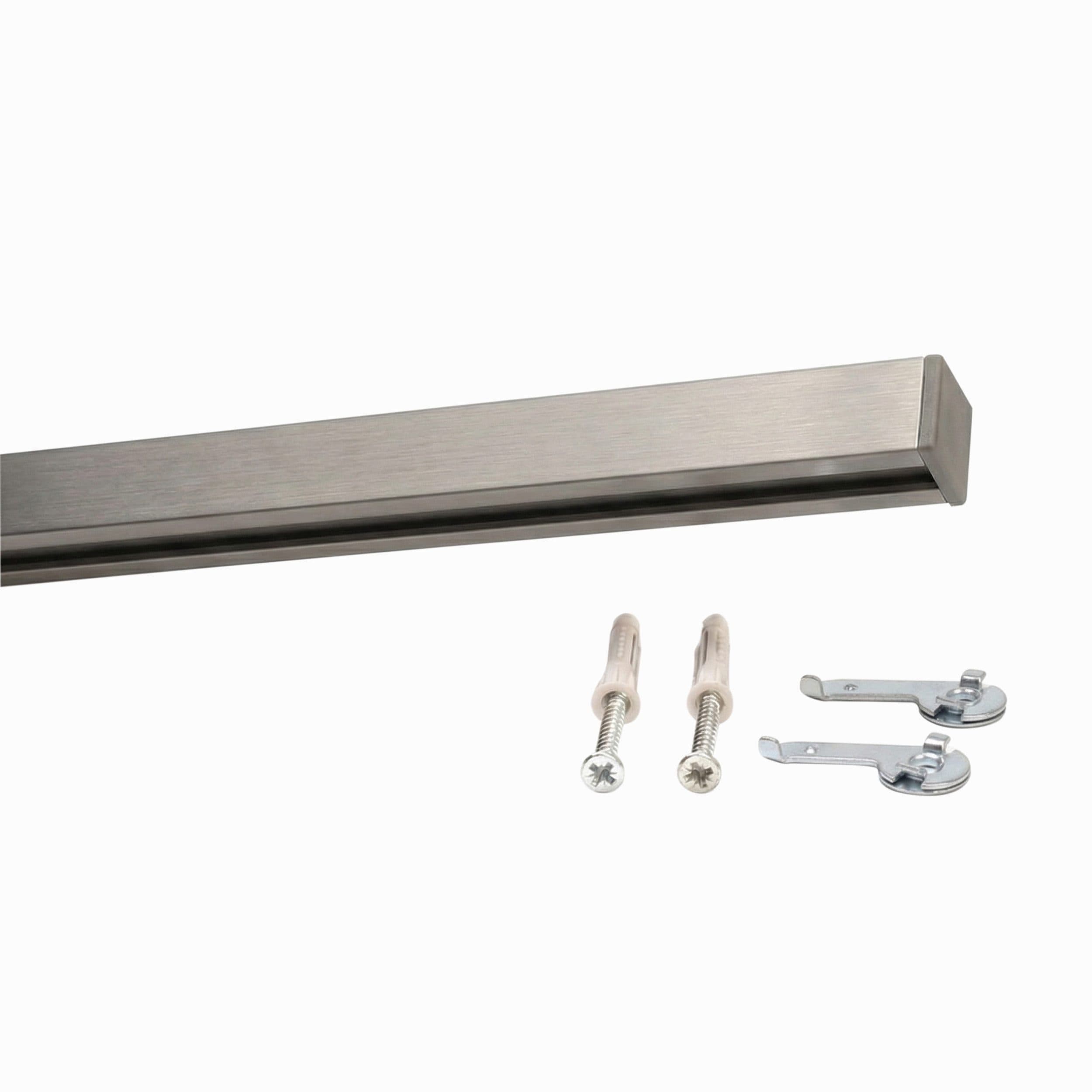 Deco-Raum Gardinenschiene Innenlauf Square Aluminium Silber - Bild 2