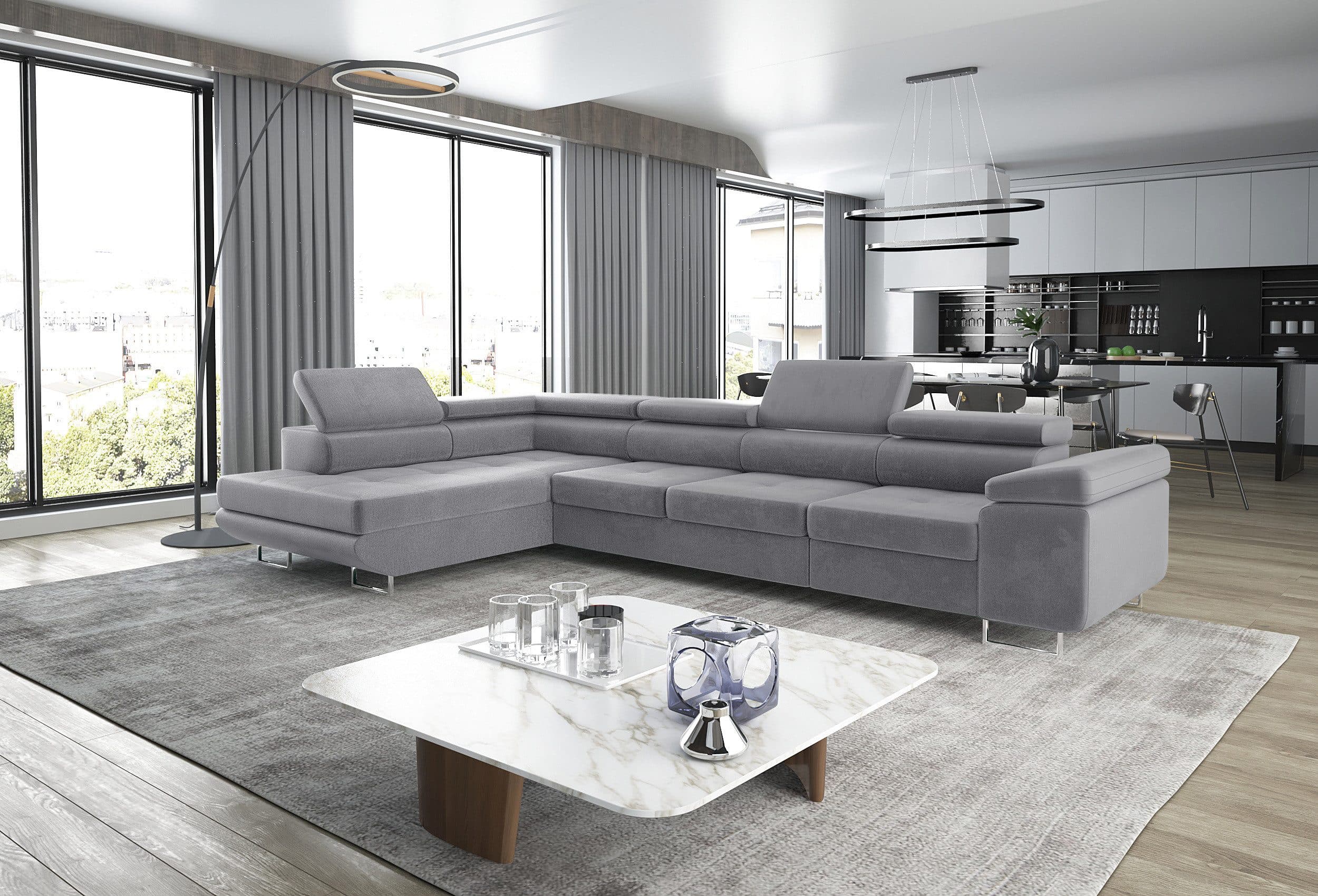 thematys Ecksofa ASTON LONG mit Schlaffunktion & Bettkasten - Bild 2