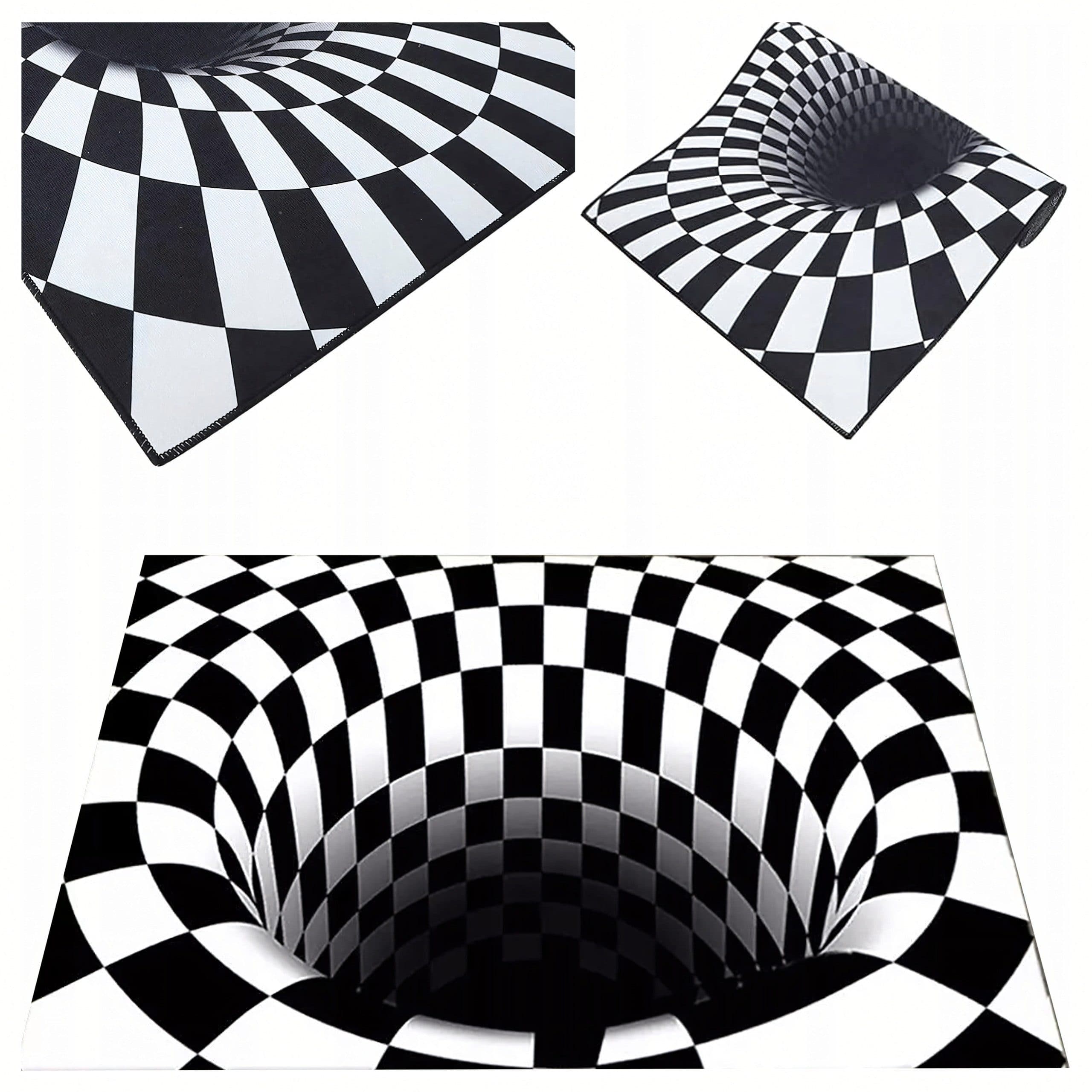 Realb2b 3D-Fußmatte White Hole Illusion 60x90 cm - Bild 2