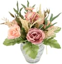 I.GE.A. Kunstblume Rosen im Topf Lila Polyester Bild 2