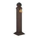 Antiker Gartenbrunnen aus Metall in Braun und Gold Bild 2