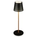 Briloner Leuchten LED Tischleuchte Kiki Schwarz Natur Bild 2