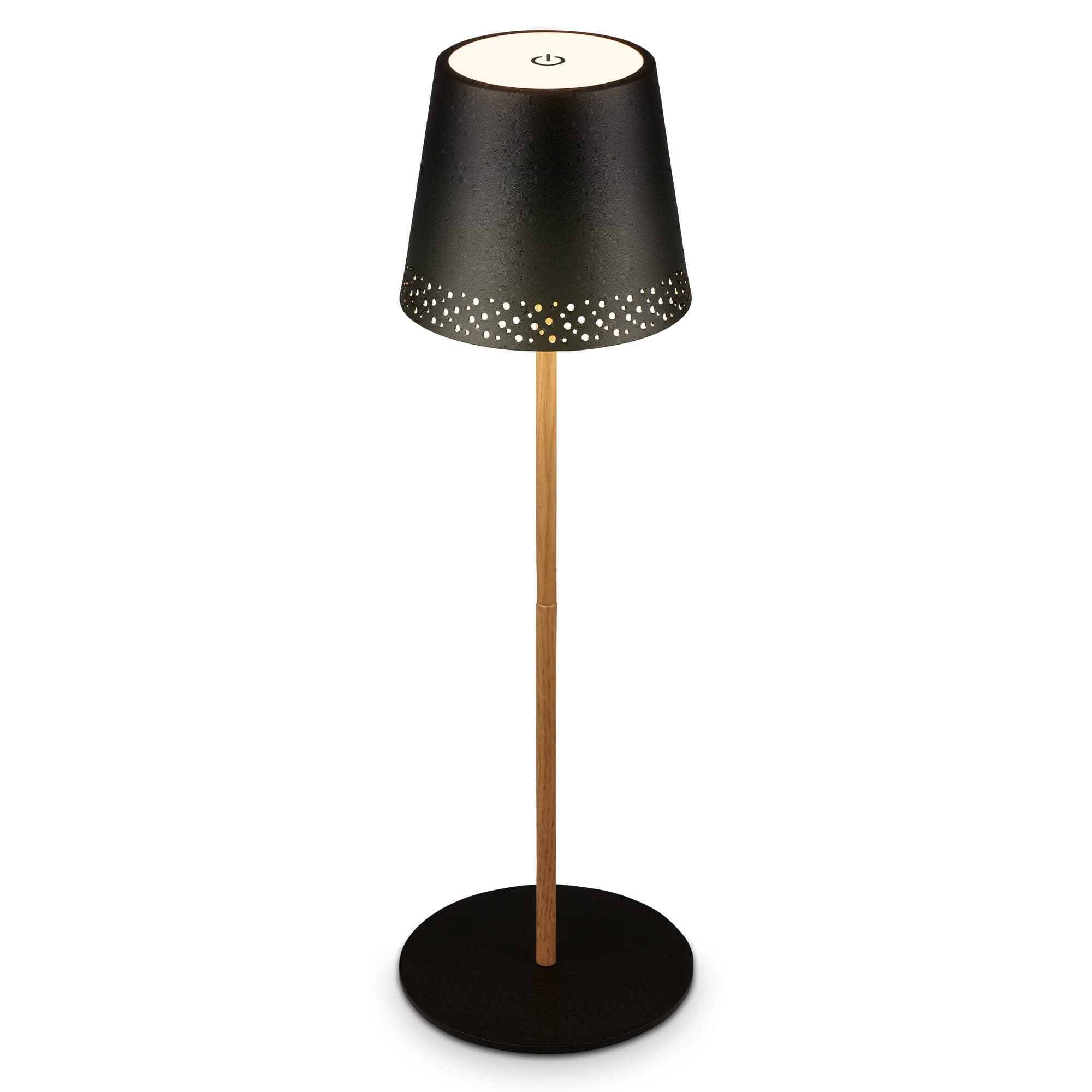Briloner Leuchten LED Tischleuchte Kiki Schwarz Natur - Bild 2