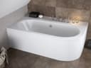 KOLMAN Eckbadewanne Avita 180x80 Acryl Weiß mit Ablaufgarnitur & Füße GRATIS Bild 2