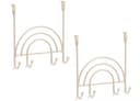 ZELLER Garderobenleiste PRESENT Beige Regenbogen Design 4 Haken Bild 2