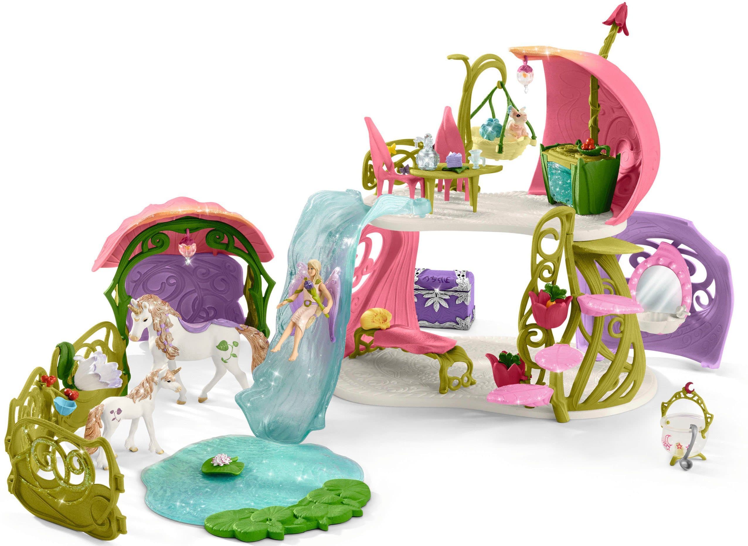 Schleich Bayala Glitzerndes Blütenhaus 42445 Bunt mit Einhörnern - Bild 2